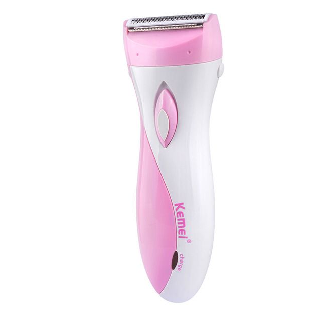 „Kemei“ plaukų šalinimo priemonė „Lady Shaver“ pažastų plaukų kirpimo priemonė Įkraunamas vandeniui atsparus bikini pažastų skustuvas moterims belaidis epiliatorius_voghion.com