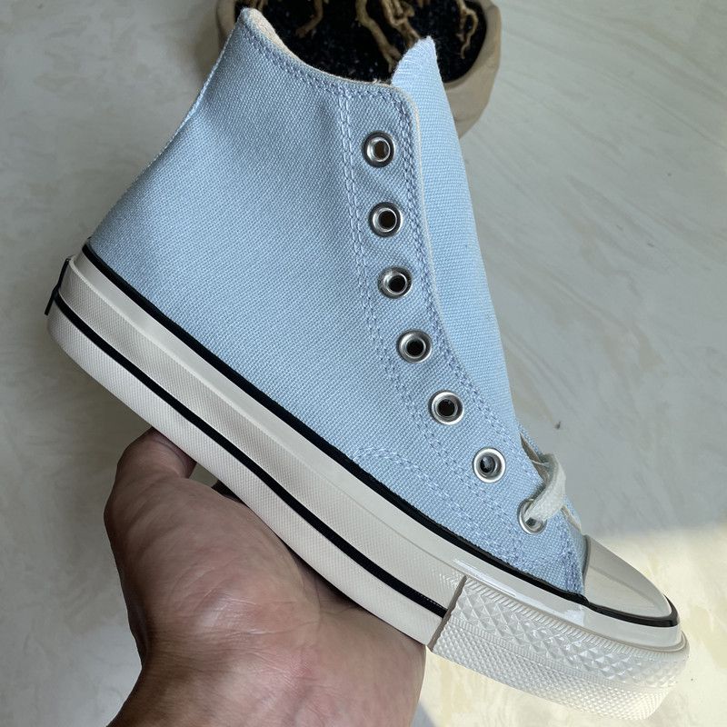 New 1970S Classic High Top Canvas Vulcanized Shoes, Couple Casual Shoes_voghion.com