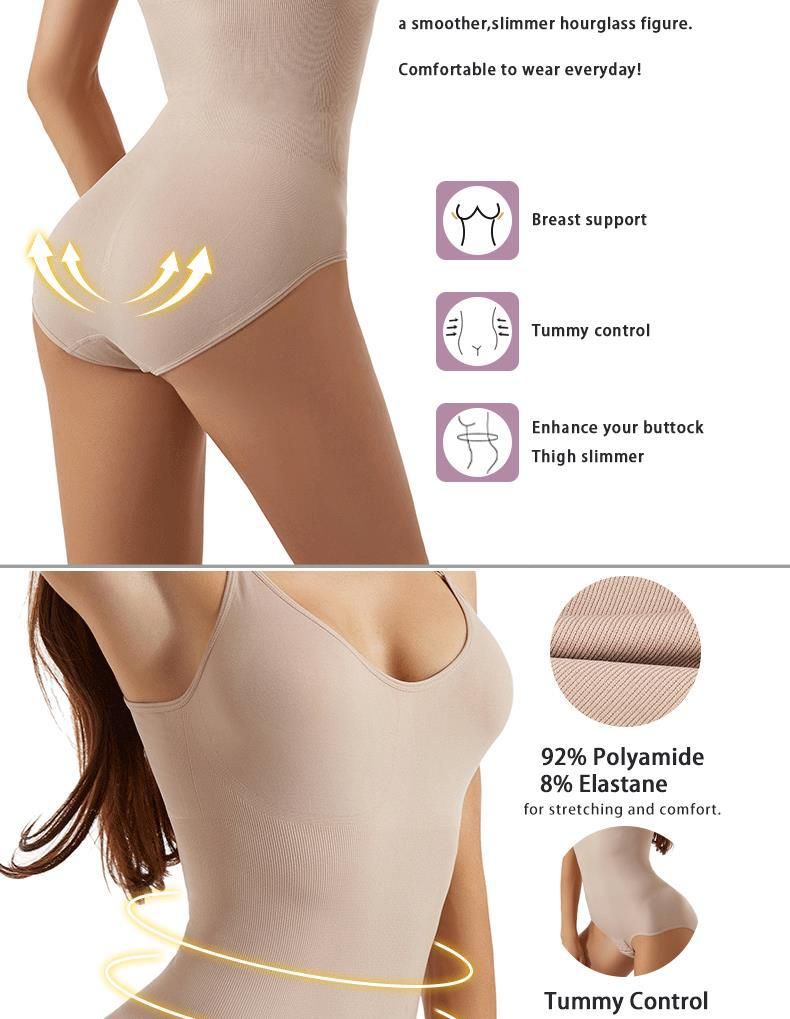Women's Shapewear Bodysuit Tummy Control Body Shaper Seamless Open Crotch Hip Lifting Waist Trainer Slimming Underwear_voghion.com