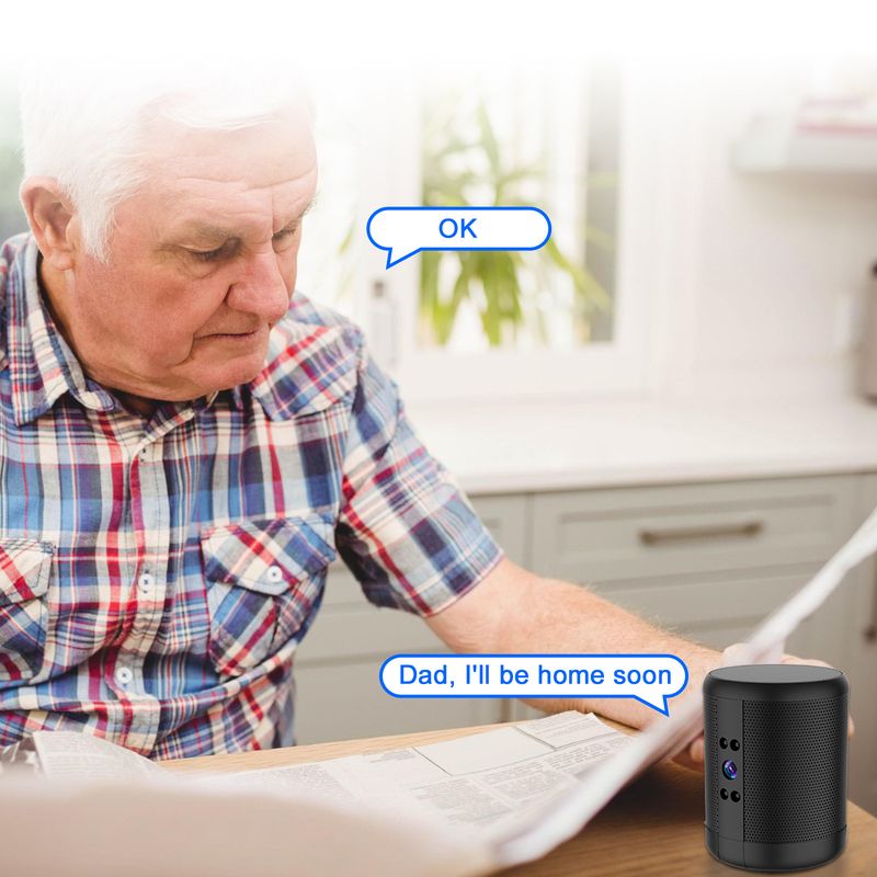 Intelligente hochauflösende Überwachungskamera mit Dual-Voice-Dialog für den Heimgebrauch, kein Ein- oder Ausstecken erforderlich_voghion.com