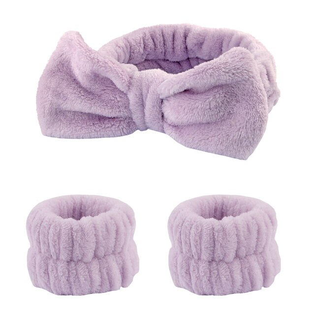 2 tk käepaela näo pesemiseks, pehme mikrokiust randme higipael, korduvkasutatav meigirätik, randmetüdrukute elastsed dušipaela peapaelad_voghion.com