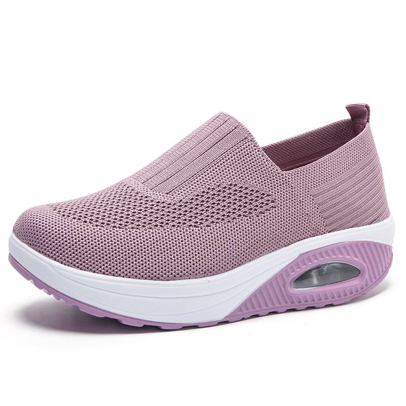 Women's Large Size Shoes Air Cushion Mesh Half Slippers Women_voghion.com