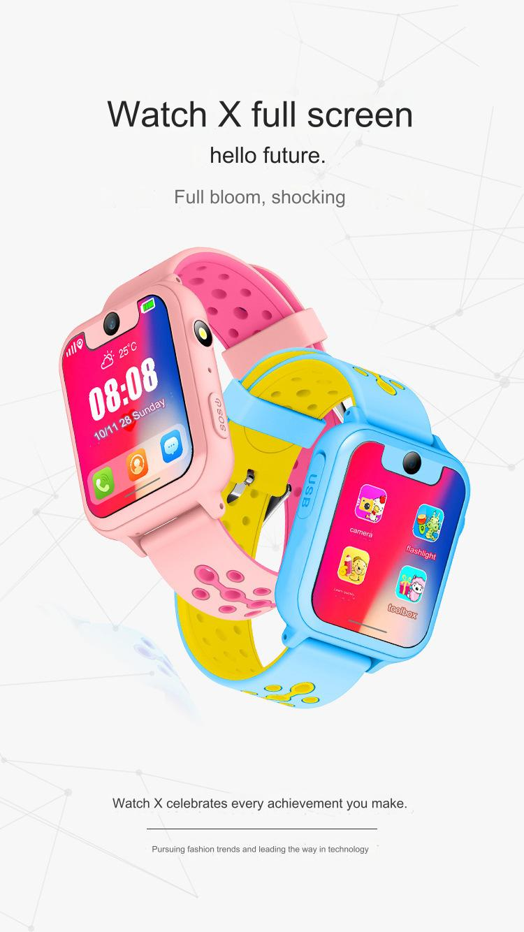New S6 with touch screen, camera and flashlight for children, smart bracelet, positioning phone watch_voghion.com
