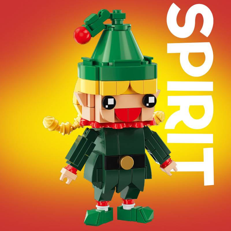 4pcs Winter Village Santa Claus Penguin Walnut Soldier Spirit Building Blocks Bricks Christmas Toys_voghion.com