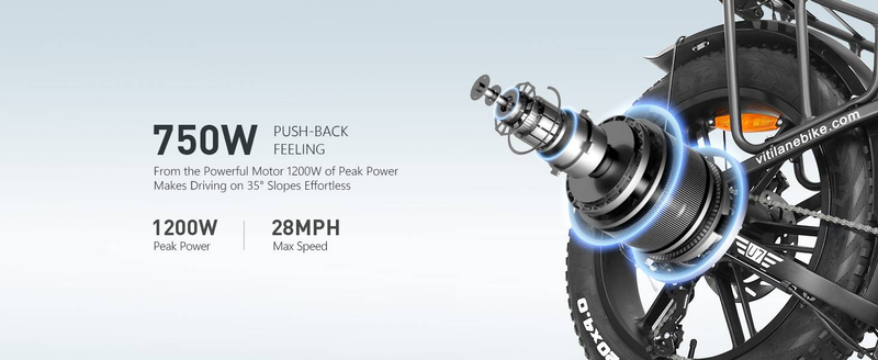 Vélo électrique pliable Vitilan U7 2.0 à gros pneus 20 x 4,0 pouces, moteur 750 W, 48 V, 20 Ah_voghion.com