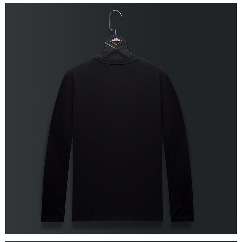 Herrenbekleidung Neuer nationaler Trend Hot Diamond Modal Langarm-T-Shirt Herren Herbstkleidung Bottoming Shirt Herbstkleidung Herrenkleidung Große Größe_voghion.com