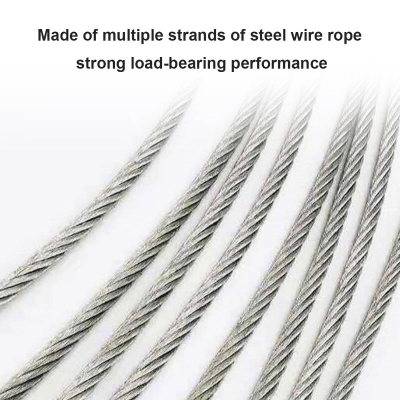 Hochleistungs-Drahtseil aus Edelstahl zum Aufhängen von Vorhängen, 5 m, für Badezimmer zu Hause_voghion.com