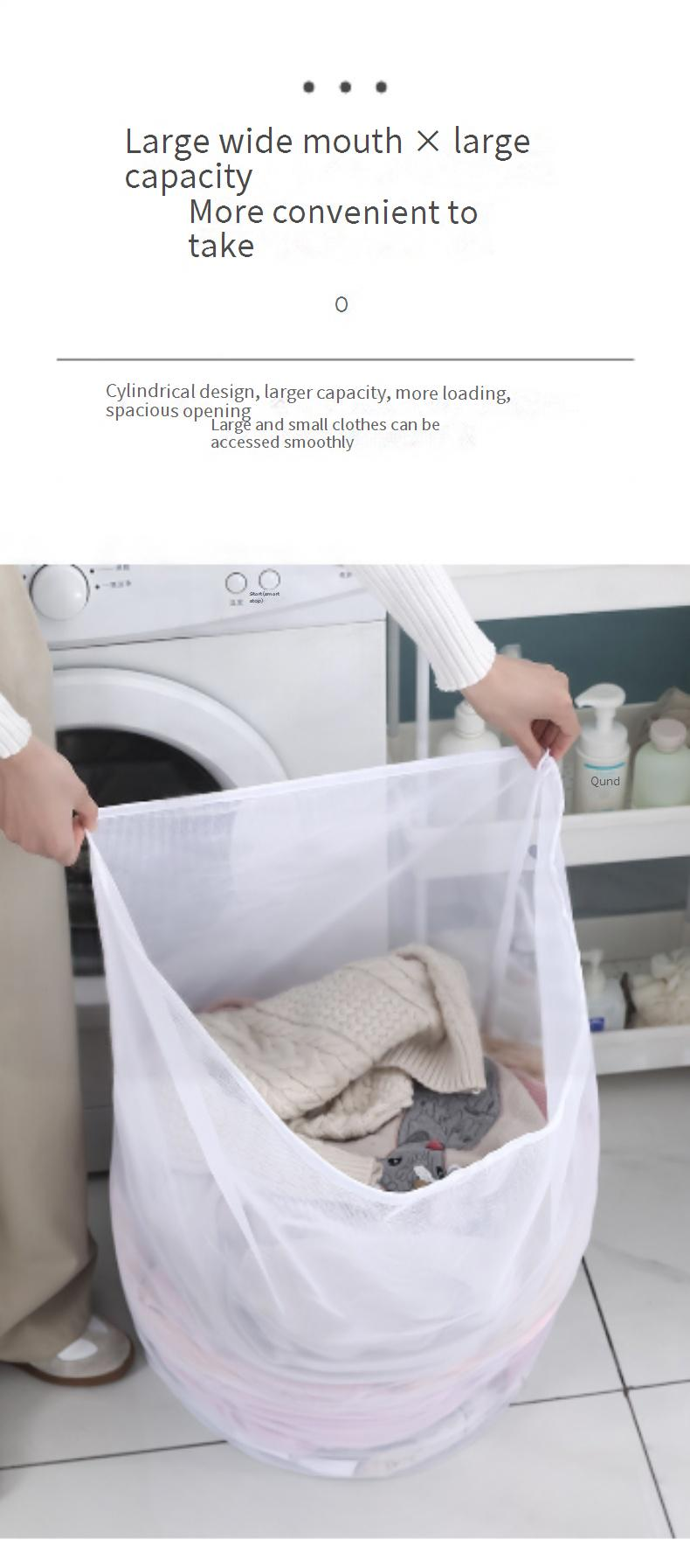 Drawstring Laundry Bag Coarse Mesh Machine Wash Special Thick Mesh Bag Large Size Laundry Net Bag Drawstring Can Be Made According To Your Sample_voghion.com