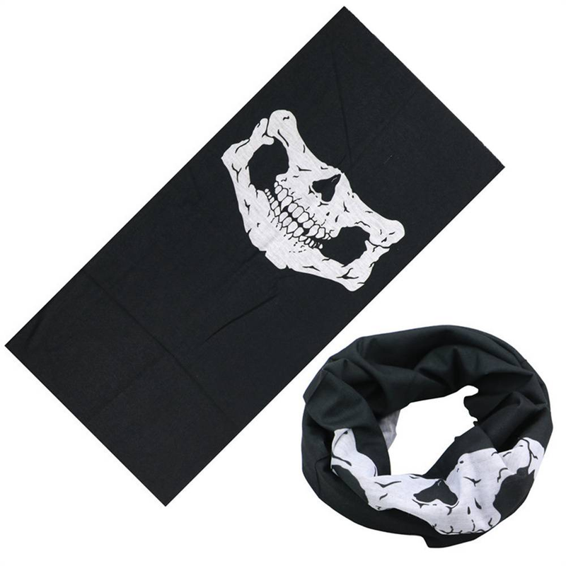 Fashion Seamless Multifunctional Magic Headscarf Riding Mask Warmth Halloween Props Skull Head Versatile Face Towel_voghion.com