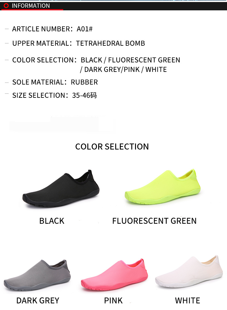 Thickened Sole Water Beach Swimming Men Non-Slip Socks Soft For Women Outdoor Snorkeling Drifting Shoes_voghion.com