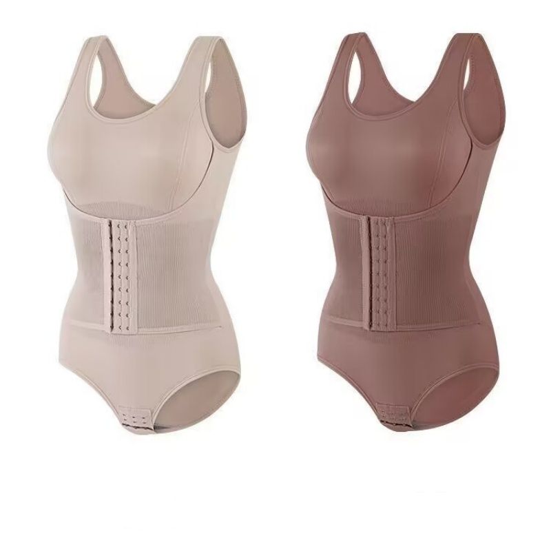 Shapewear-Einteiler für Damen in großen Größen, Shapewear-Einteiler mit Schnalle, verstärkte Kompressionshose aus Kunststoff, Dreiecks-Shapewear_voghion.com