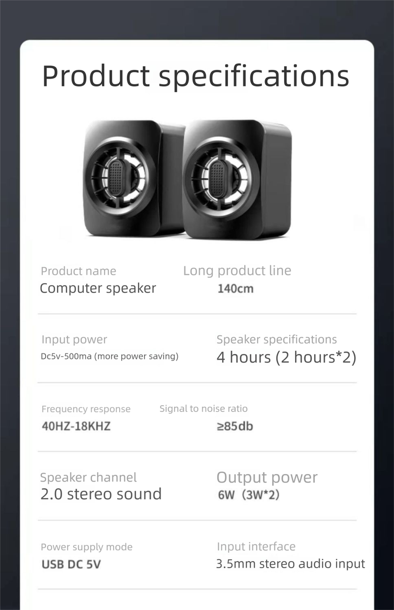 Computer Wired Desktop Mini Subwoofer Laptop Speaker Heavy Bass_voghion.com