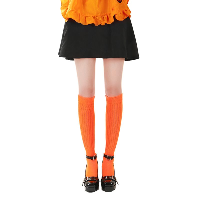 2025e Halloween For Women Spring Summer Thin Slouch Mid-Calf Trendy Stacked Socks_voghion.com