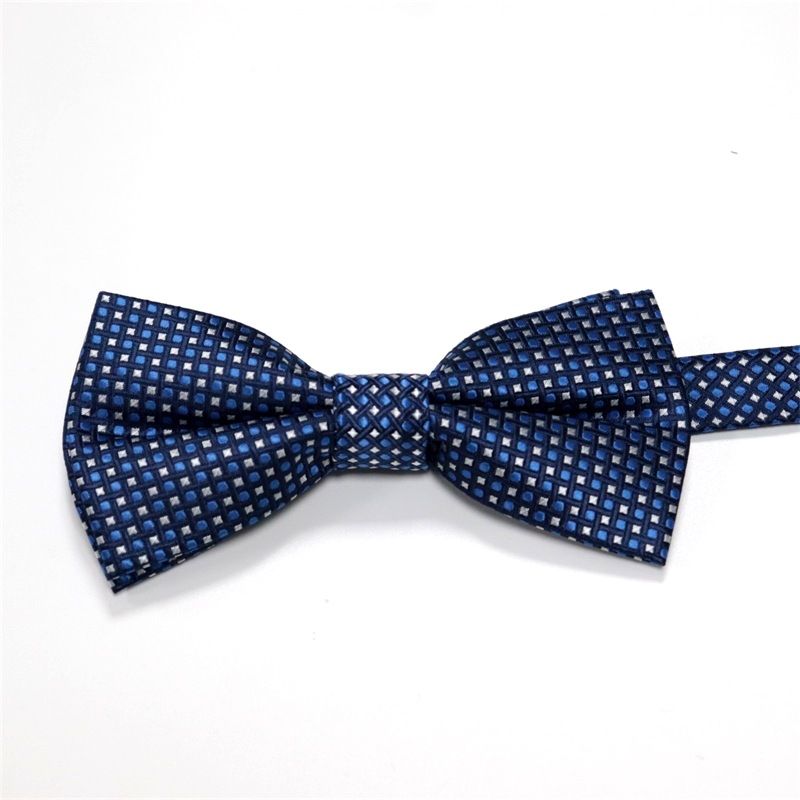 Accessoires de col de costume unisexe, nœud papillon bleu pour hommes d'affaires gratuits, nœud de marié de mariage_voghion.com