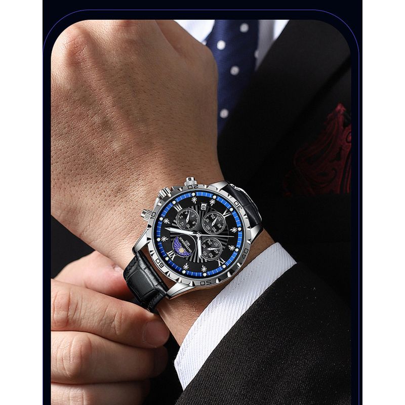 Hot Selling Popular 2024 Men's Sports Multi Functional Non Mechanical Quartz Watch, Personalized Business Watch_voghion.com