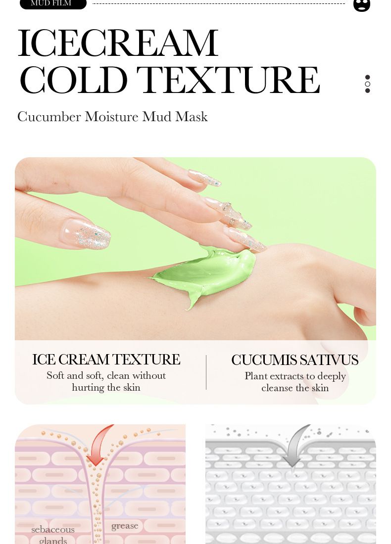 BIOAOUA Dead Sea Mud Whitening Mud Mask 8gx10pcs Hydrating Oil Control Cleansing Mask Moisturizing Mask_voghion.com