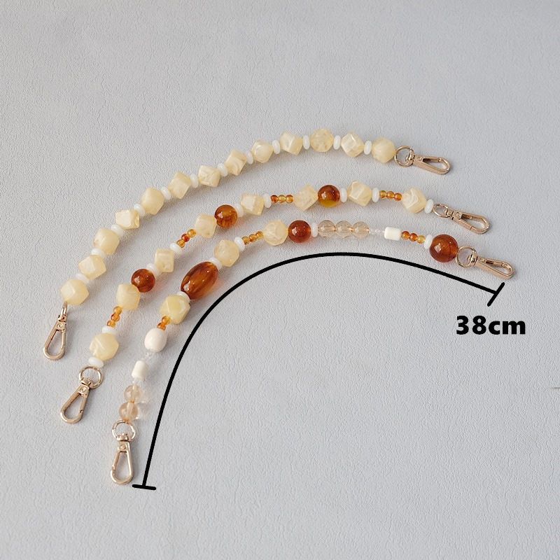 Gioielli in acrilico, moda, braccialetti con perline, accessori, tracolla per telefono, tracolla in resina, catena per borsa_voghion.com