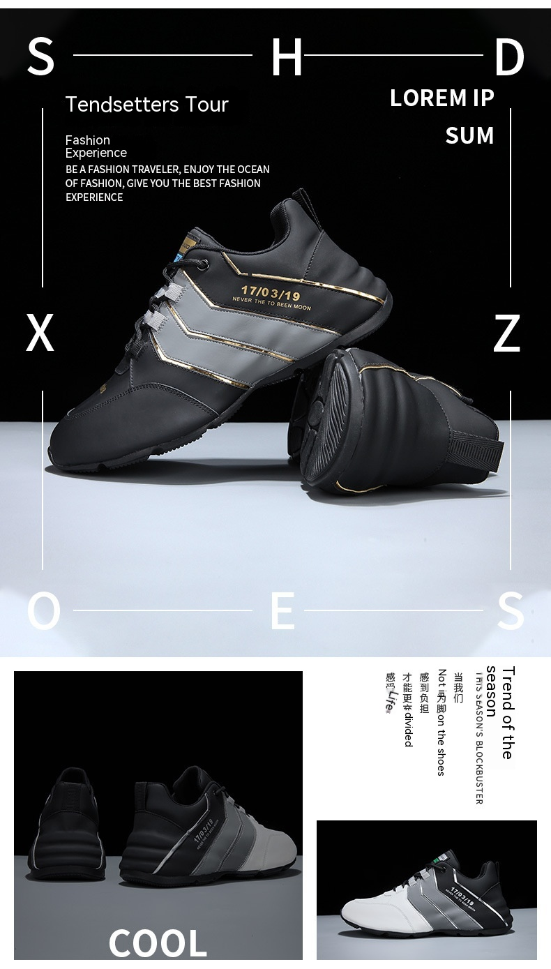 Man Vandringskor Löparskor Arbetsskor Att Rengöra Sneakers Skor Sneakers Syntetiskt Slitstarkt Enkla_voghion.com