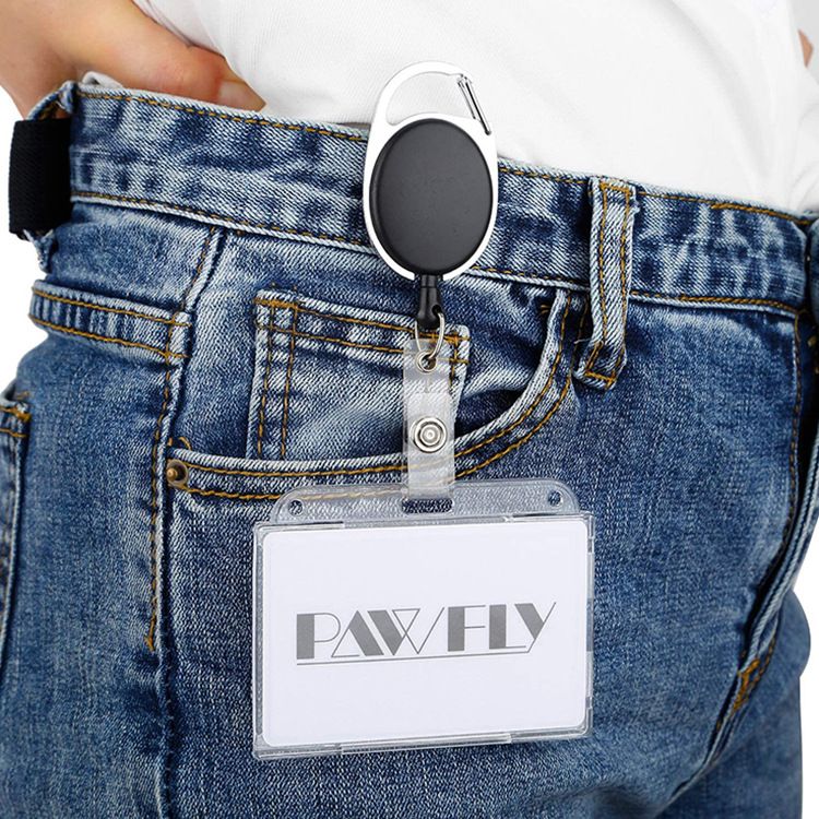 Amazon hot-selling horizontal with thumb slot card set PC plastic transparent frosted ABS ID card set PS badge_voghion.com