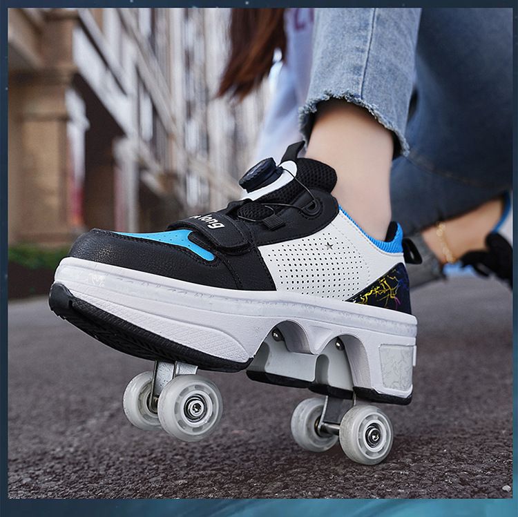 Lasteriided Heelys 6–12-aastased neljarattalised rulluisud laste deformeerunud rulluisud automaatselt sissetõmmatavate ratastega_voghion.com