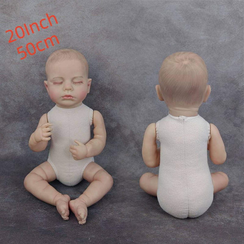 20 collu 50 cm auduma ķermeņa imitācijas lelles guļošais mazulis pavadonis atdzimis lelle rotaļlieta zēns meitenei Ziemassvētku dāvana_voghion.com