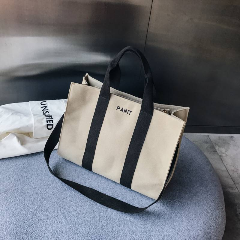 Borsa da donna, nuova borsa tote di grande capacità, borsa a mano, borsa a tracolla, borsa a mano, borsa da donna in tela per studenti_voghion.com
