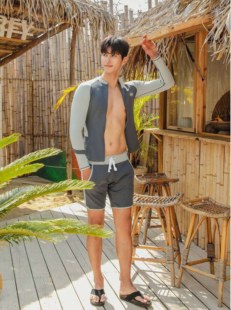 Trajes de buceo, protección solar para hombres y mujeres, secado rápido, dos piezas, manga larga, pantalones largos, trajes de snorkel, trajes de baño, surf_voghion.com