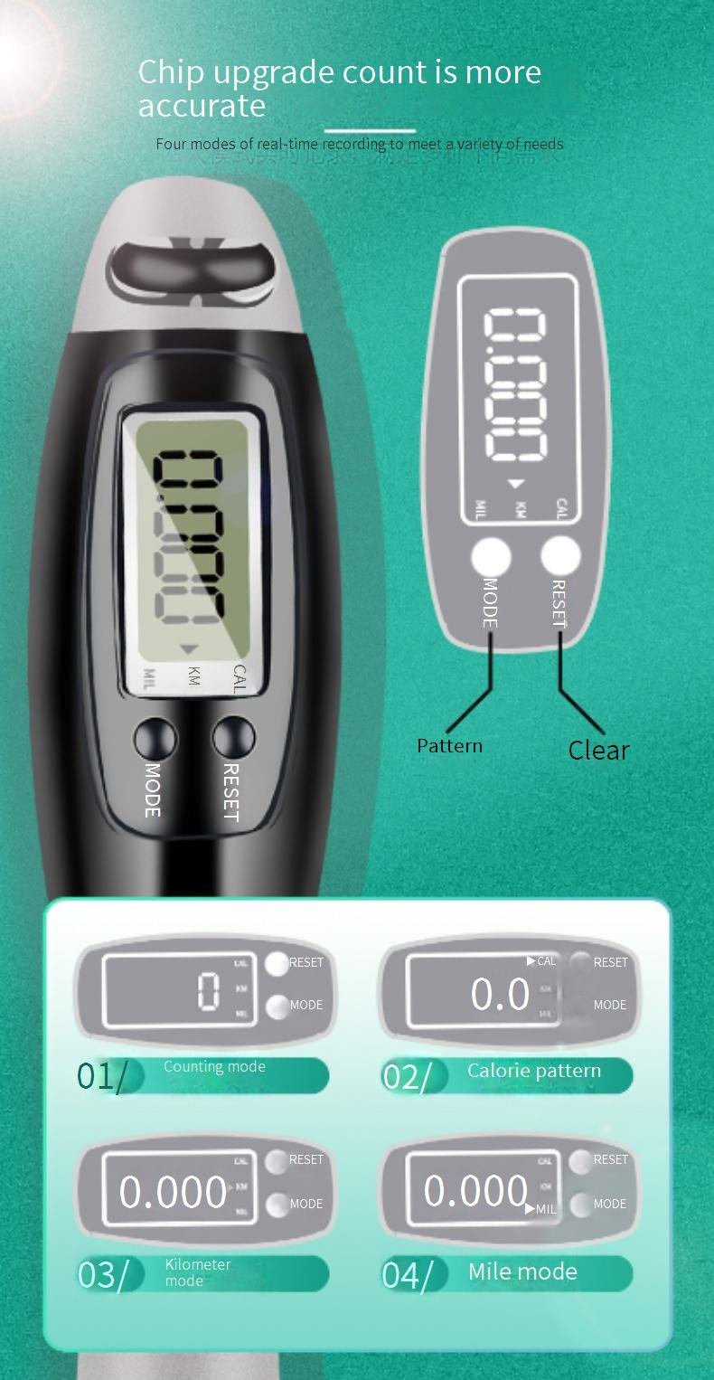 Comptage électronique, saut à la corde, course de corde, saut à la corde métallique, exercice aérobique intelligent à double usage_voghion.com