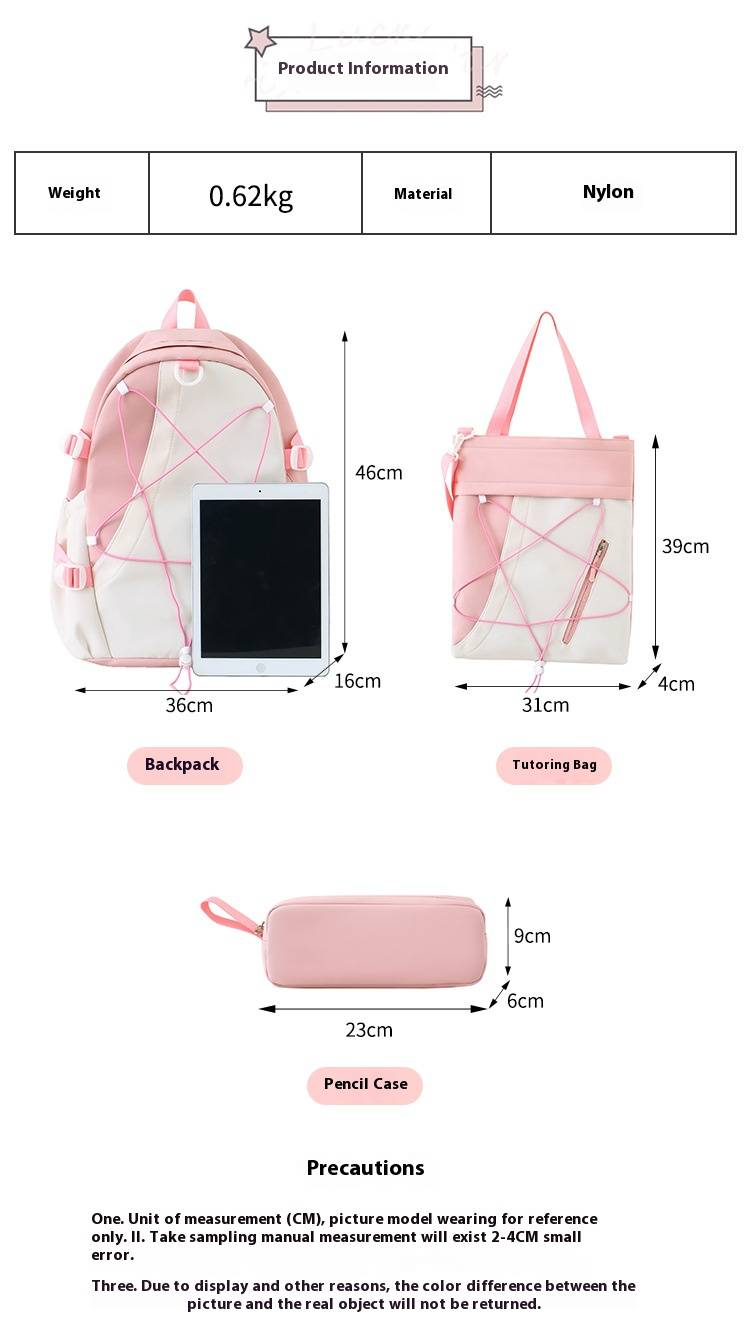 Kinderrucksack für die Schule – buntes Cartoon-Design, leicht und geräumig, ergonomische Schultergurte, strapazierfähiges Nylon, inklusive süßem Hunde-Schlüsselanhänger_voghion.com