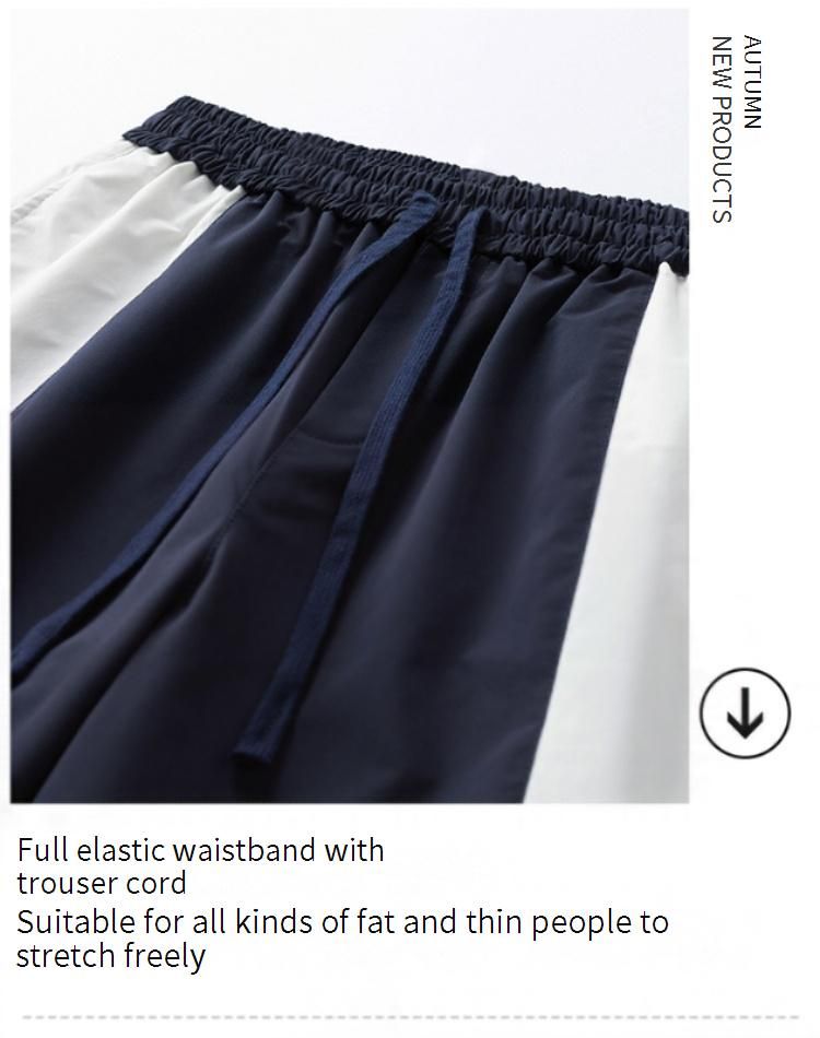 Unisex Dopamine-Inspired Stand Collar Jacket - Windproof Outdoor Patchwork Casual Set (M-3XL, Navy/Amber Black)_voghion.com