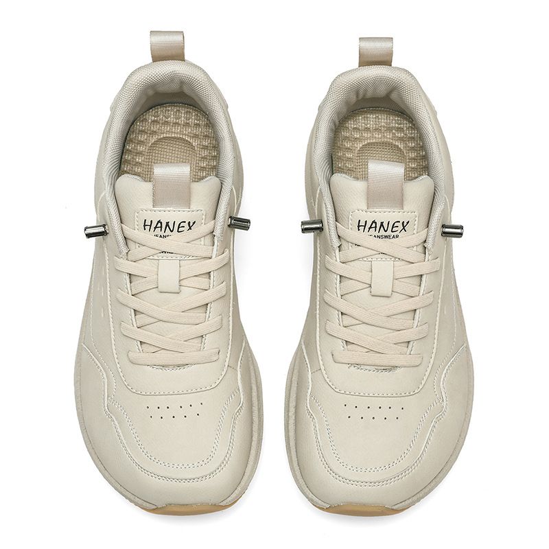 Men's Shoes Wide Toe Sports Shoes In Autumn And Winter With Popcorn Leather Cushioning Running Shoes And Wide Lasting Commuter Shoes_voghion.com