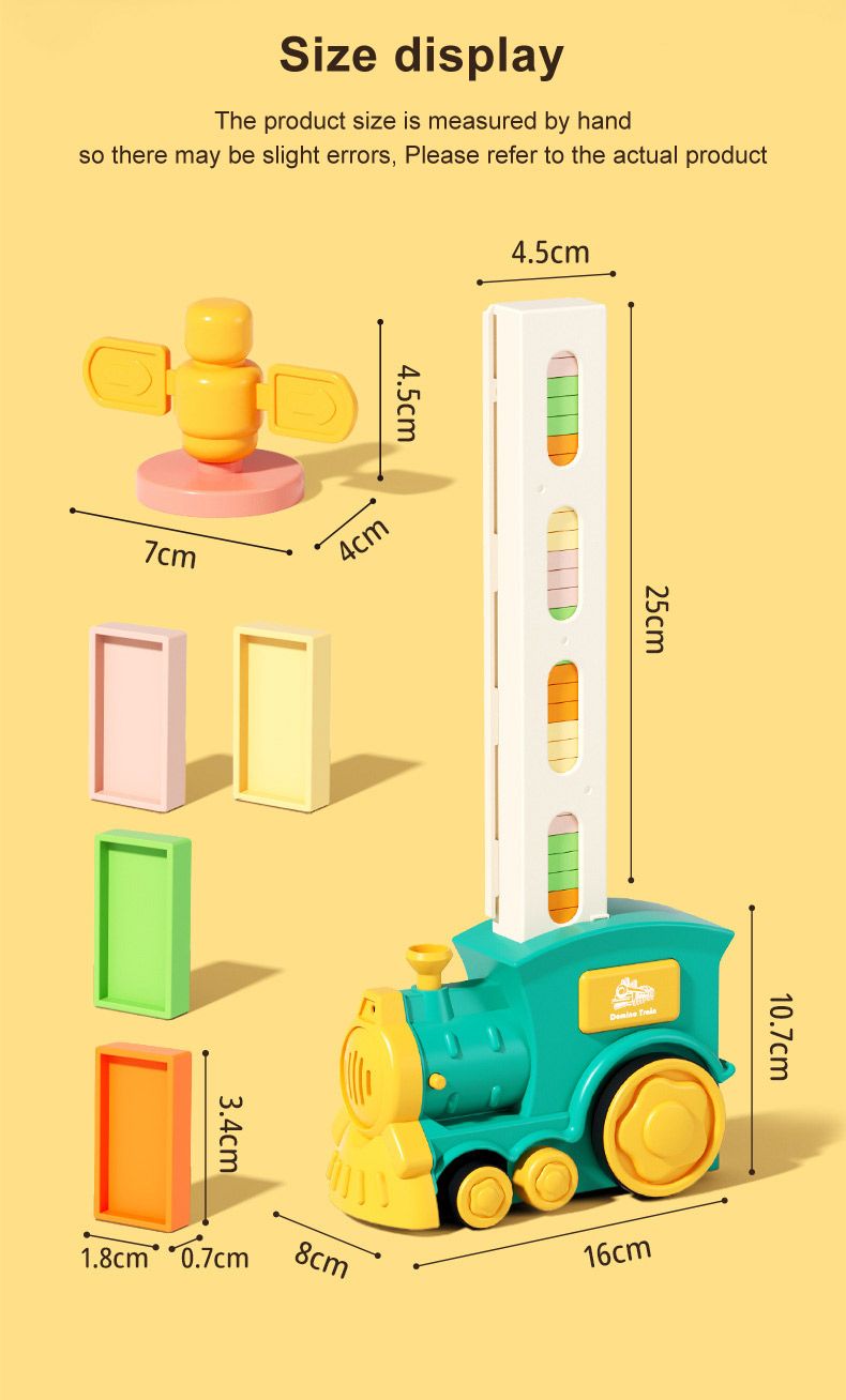 Domino Tokens Mexicain Kids Toys Electric Little Train Domino Building Block Toy Kids STEM Building Montessori Toys_voghion.com