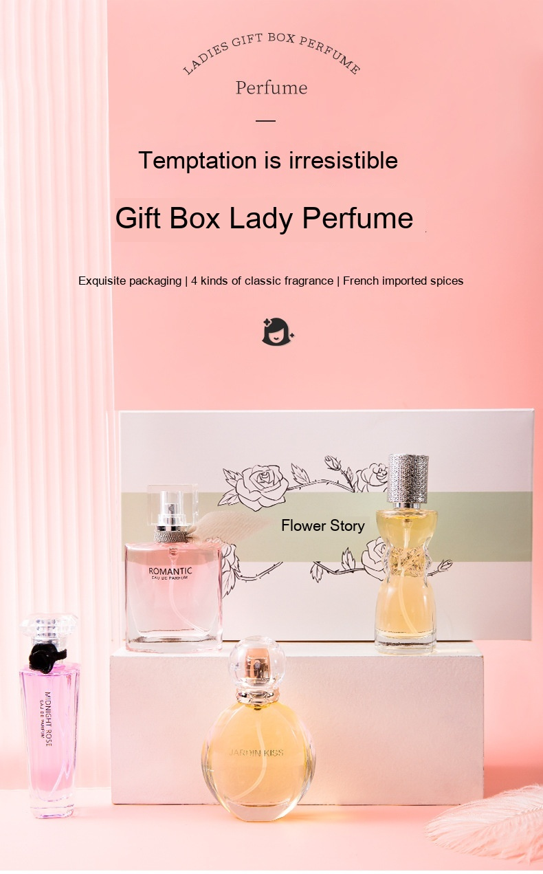 Neues Parfüm Flower Tale of Things Damenparfüm Vierteiliges Set Premium-Geschenkbox Mädchenduft Frisch und natürlich_voghion.com
