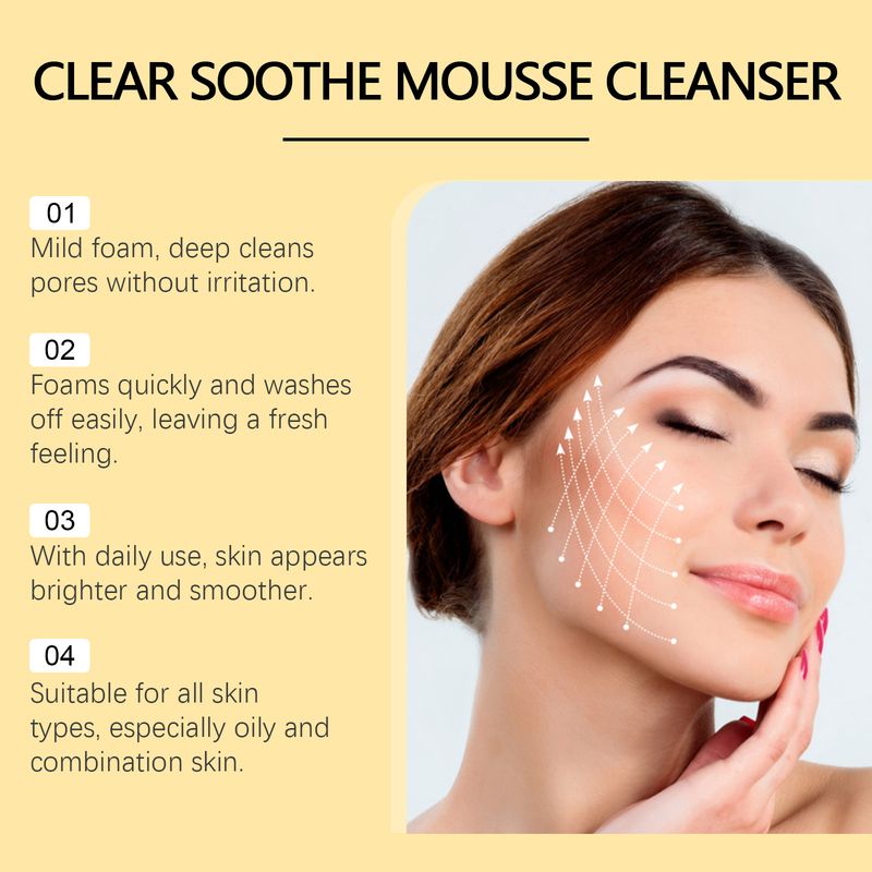 EELHOE Turmeric Cleanser Mousse Cleansing Foam Gently Cleanses Skin With Pore Care Mousse Cleanser_voghion.com