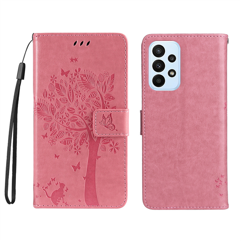 Cute Cat Tree Flip Holster Case OnePlus One Plus Nord N10 N20 N100 N200 2 CE2 CE 9 10 Pro 5G 8T Wallet Card Slots Co_voghion.com