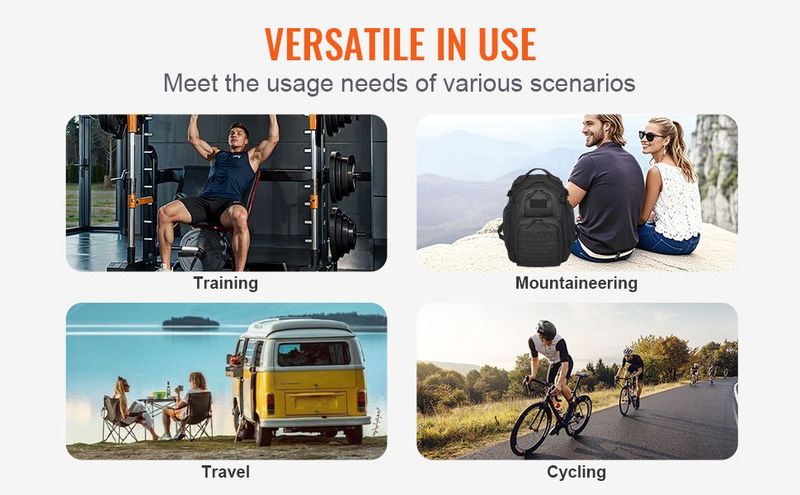 Tactical Backpack 25L Military Backpack With Molle Mode & Sponge Pad Black_voghion.com