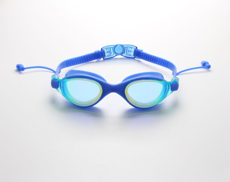 Adult men's and women's coated swimming glasses silicone casual HD Phantom color anti-fog, waterproof and drop comfortable diving_voghion.com