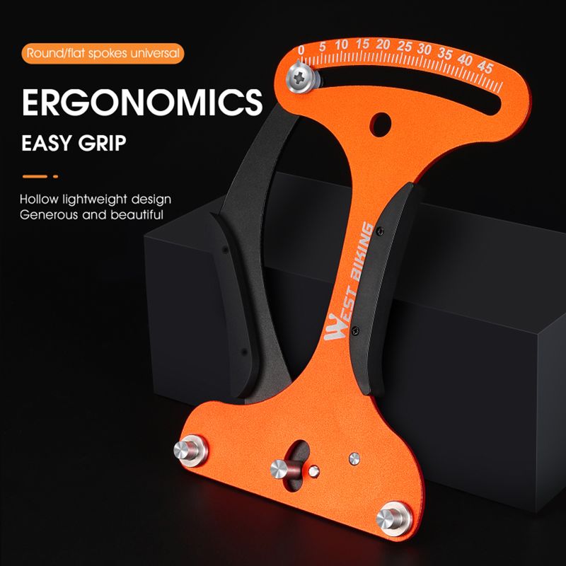 Kaou Tensiómetro de Bicicleta Herramienta de Bicicleta calibrada con precisión Medidor de tensión de Radios de Rueda de Bicicleta de montaña para reparación de Bicicletas_voghion.com