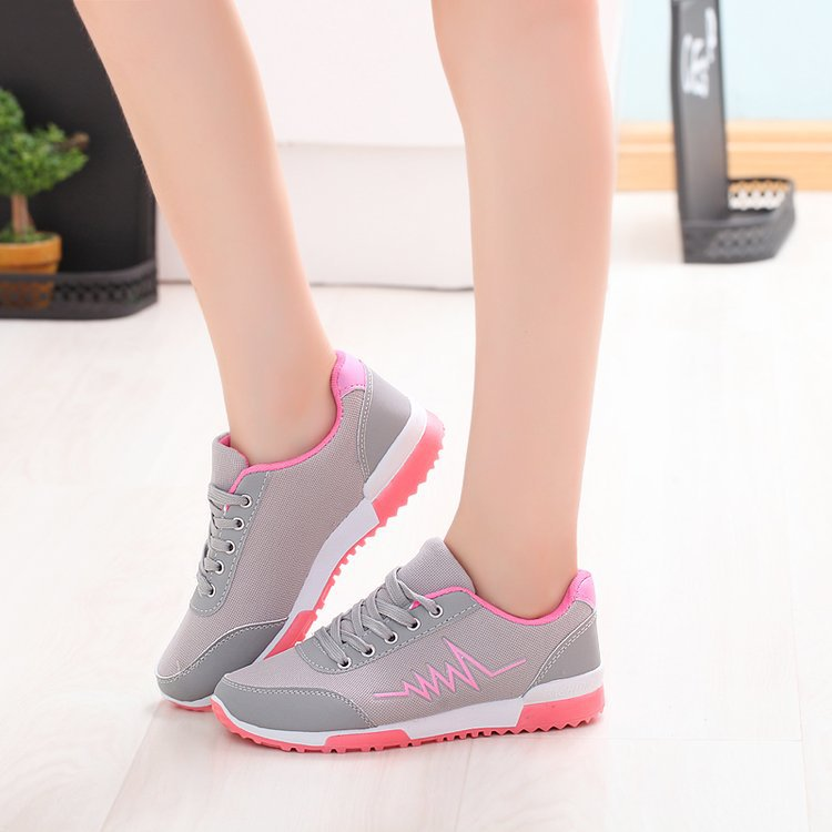 Damen-Sportschuhe, Freizeitschuhe, Sneakers, synthetische Fußgewölbeunterstützung, leicht zu reinigende Schuhe_voghion.com