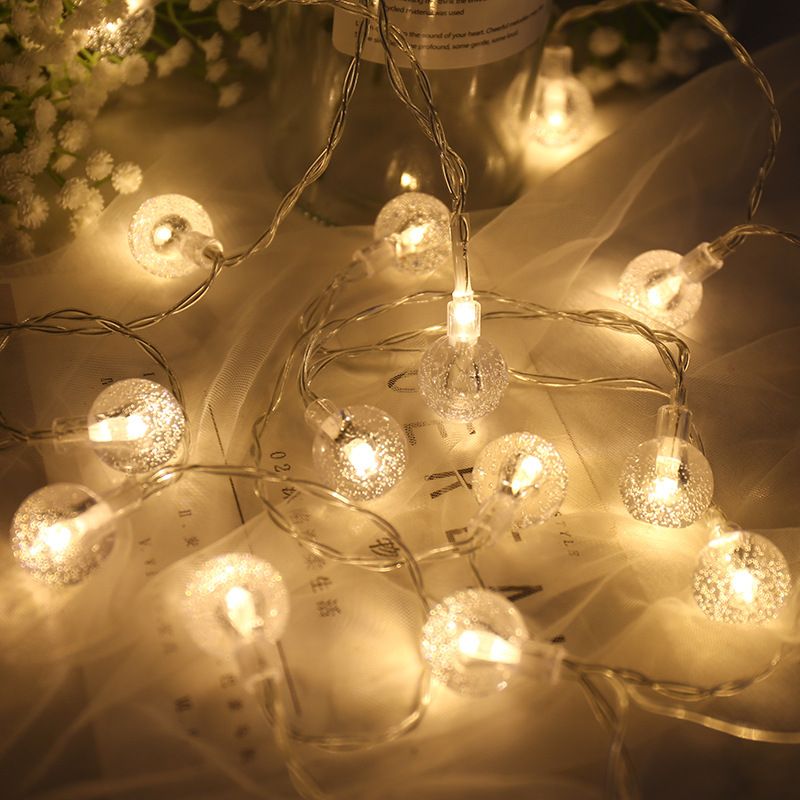 LED Bubble Transparent Christmas Crystal Ball String Small Bulb Tent Outdoor Decorative Light_voghion.com
