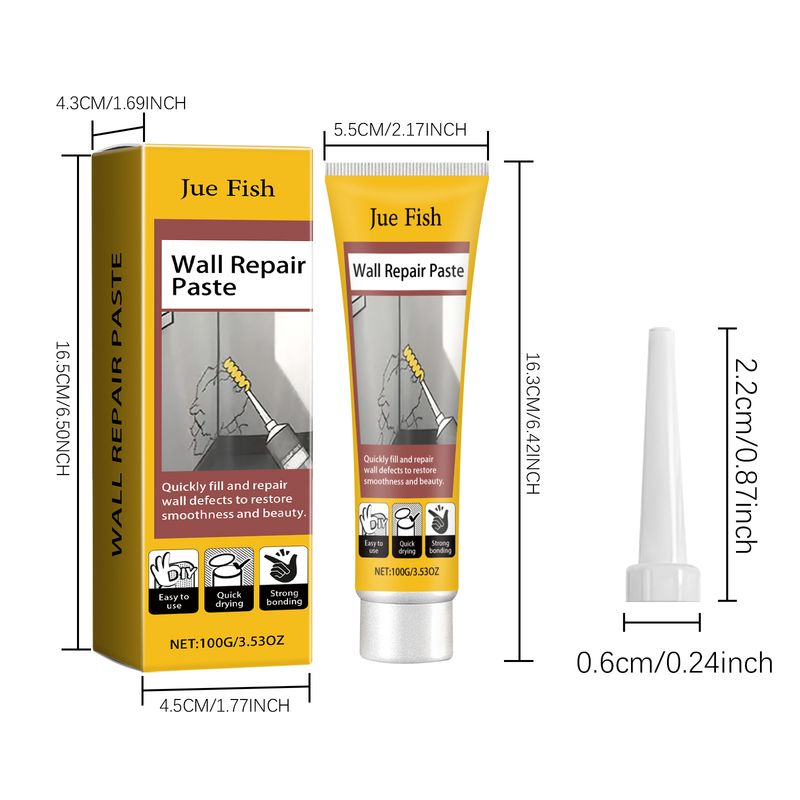 Επικόλληση για ρωγμές τοίχου, Ζημιές τοίχου, Γρατζουνιές, Βουτηγματα, Ρωγμές, Τρύπες από καρφιά, Επισκευή κόλλας τοίχου_voghion.com