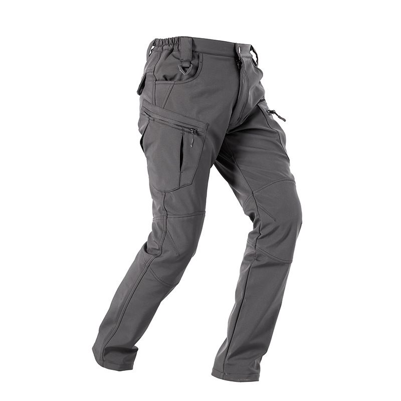X8 Bird Outdoor Casual Men's Soft Shell Long Windproof Waterproof Warm Military Enthusiast Camping Multi-Pocket Pants_voghion.com
