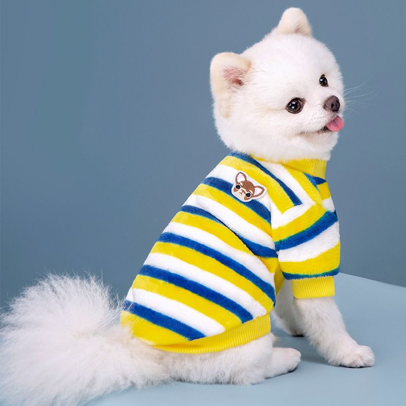 Regenbogen-warme Weste für Haustiere, Hemd, Fleece-Hundekleidung, T-Shirt für Hunde, Katzen, Kleidung, Mantel von PawParty Store_voghion.com