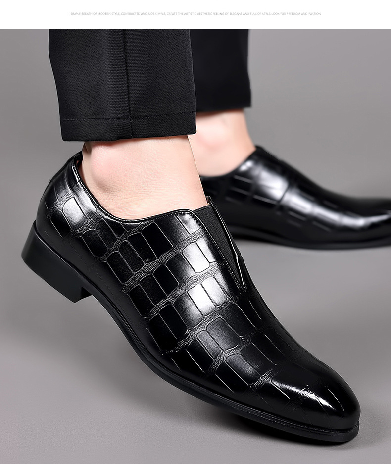 Chaussures Oxford décontractées à lacets pour hommes, idéales pour le bureau, les fêtes et le quotidien_voghion.com