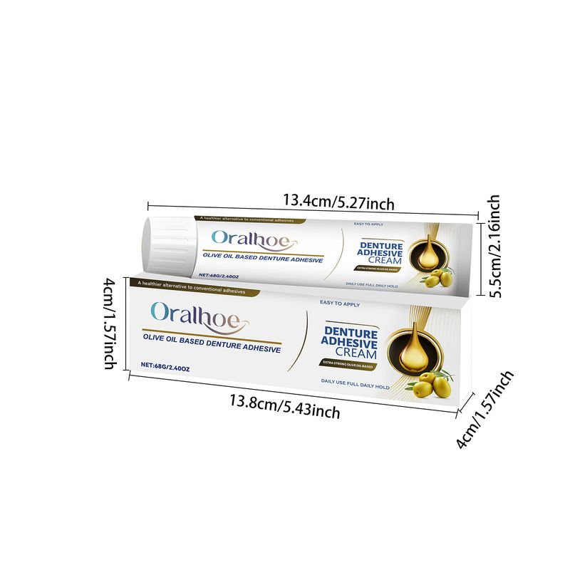 ORALHOE Denture Care Fixing Adhesive Natural Fit Enhances Smile Aesthetics_voghion.com