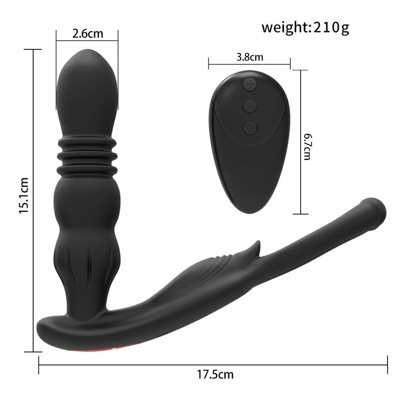 telecomando senza fili telescopico vibrante butt plug vibratore anale giocattoli sessuali a distanza senza fili per le donne culo anale dildo massaggiatore prostatico butt plug_voghion.com