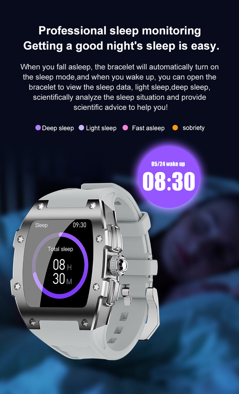 Neue Smartwatch, Anrufe annehmen/tätigen, 1,8 Zoll mit Schutzhülle, für verschiedene Mobiltelefone geeignet, Geschenk für Männer_voghion.com