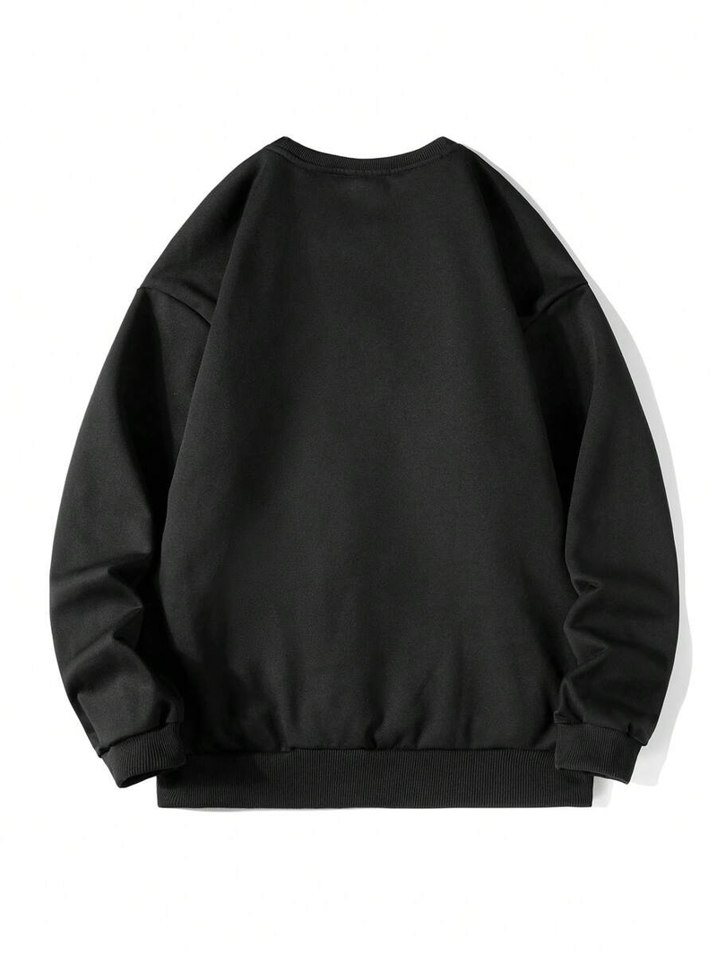 Maglione girocollo a maniche lunghe in cotone per uomo, nuovo, retrò, con libri di lettura di fantasmi, per Halloween, commercio estero_voghion.com