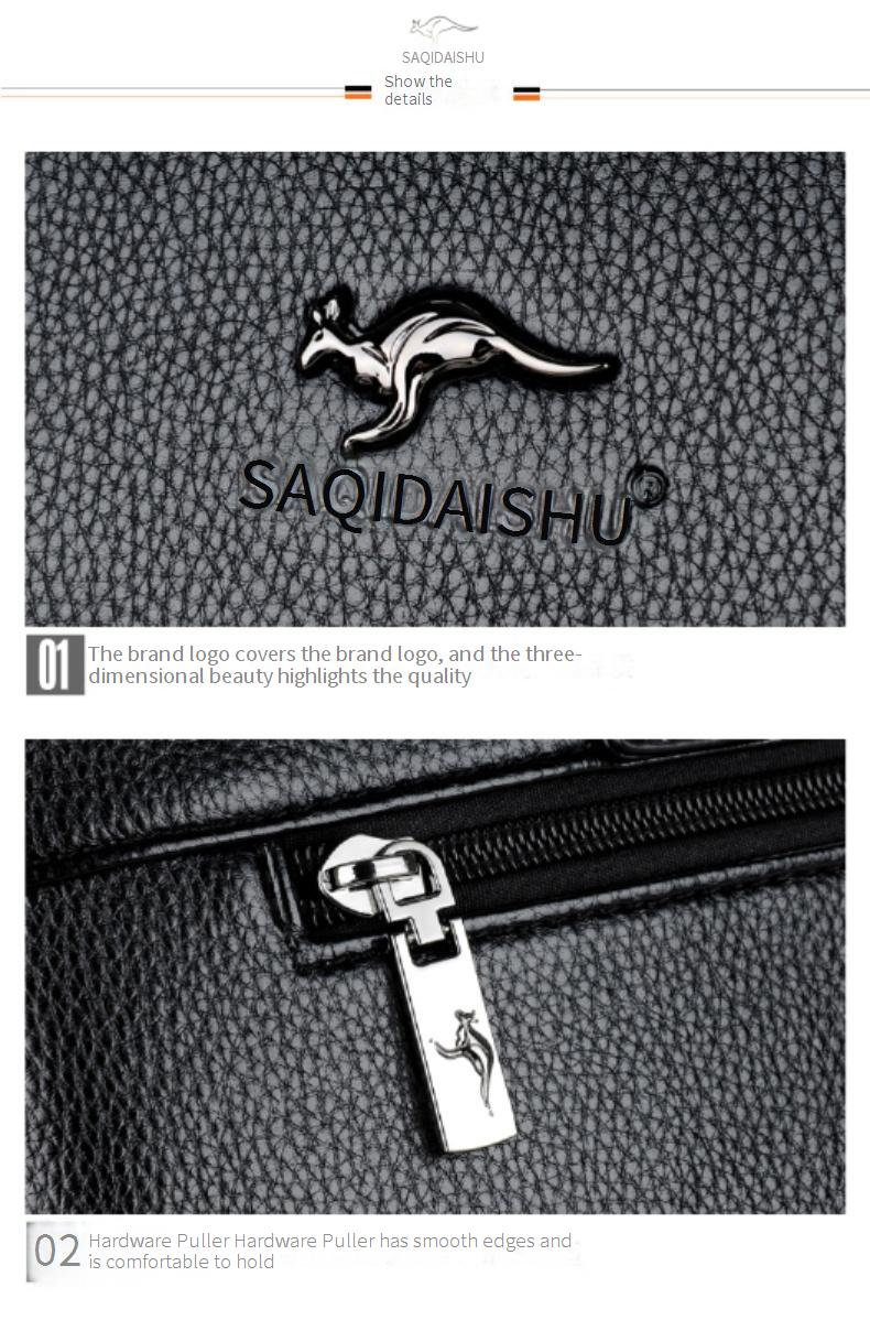 Men's Bags Factory Direct Sales Men's Handbag Large Capacity Casual Business Briefcase Horizontal Shoulder Crossbody Bag_voghion.com