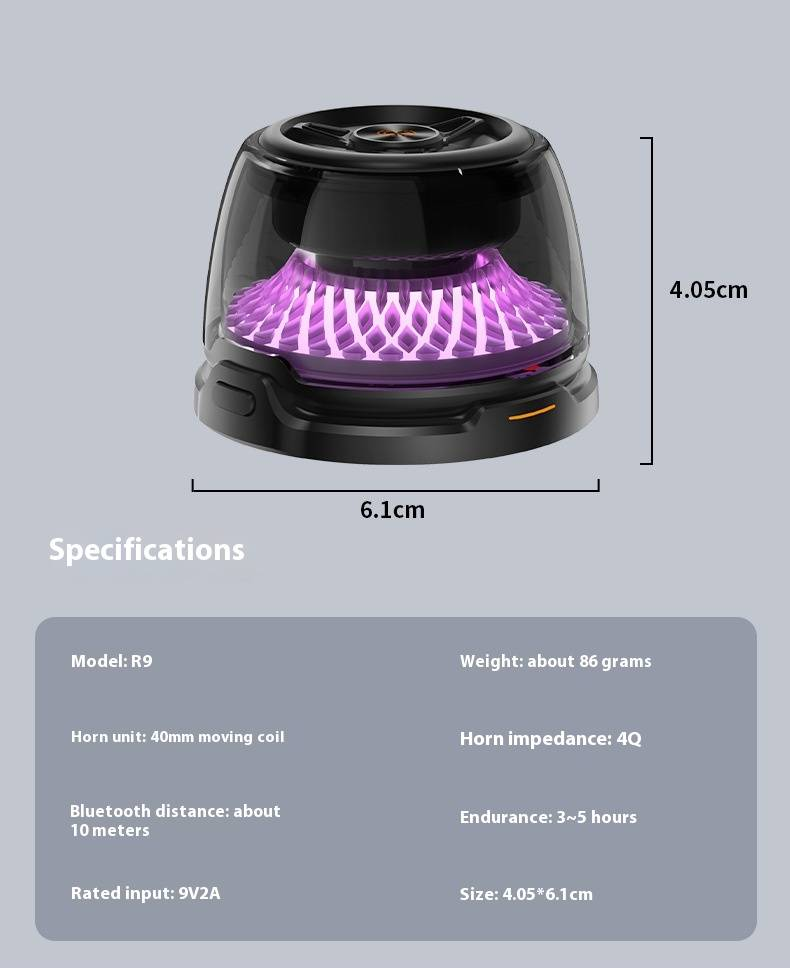 15W magnetische draadloze Bluetooth-luidspreker - mini draagbare luidspreker met diepe bas, snelle Qi-oplaadpad, IPX5-waterdicht voor thuis en op reis_voghion.com